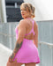 Muscle Nation Unitard MN x Em King Aura Dress - Fondant Pink