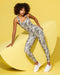 Muscle Nation Unitard Snatched Everyday One Piece - Zebra Print