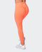musclenation Gym Leggings Signature Scrunch Ankle Length Leggings - Hot Coral