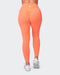 musclenation Gym Leggings Signature Scrunch Ankle Length Leggings - Hot Coral