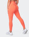 musclenation Gym Leggings Signature Scrunch Ankle Length Leggings - Hot Coral