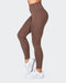 musclenation Gym Leggings Zero Rise Everyday Ankle Length Leggings - Fudge