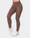 musclenation Gym Leggings Zero Rise Everyday Ankle Length Leggings - Fudge