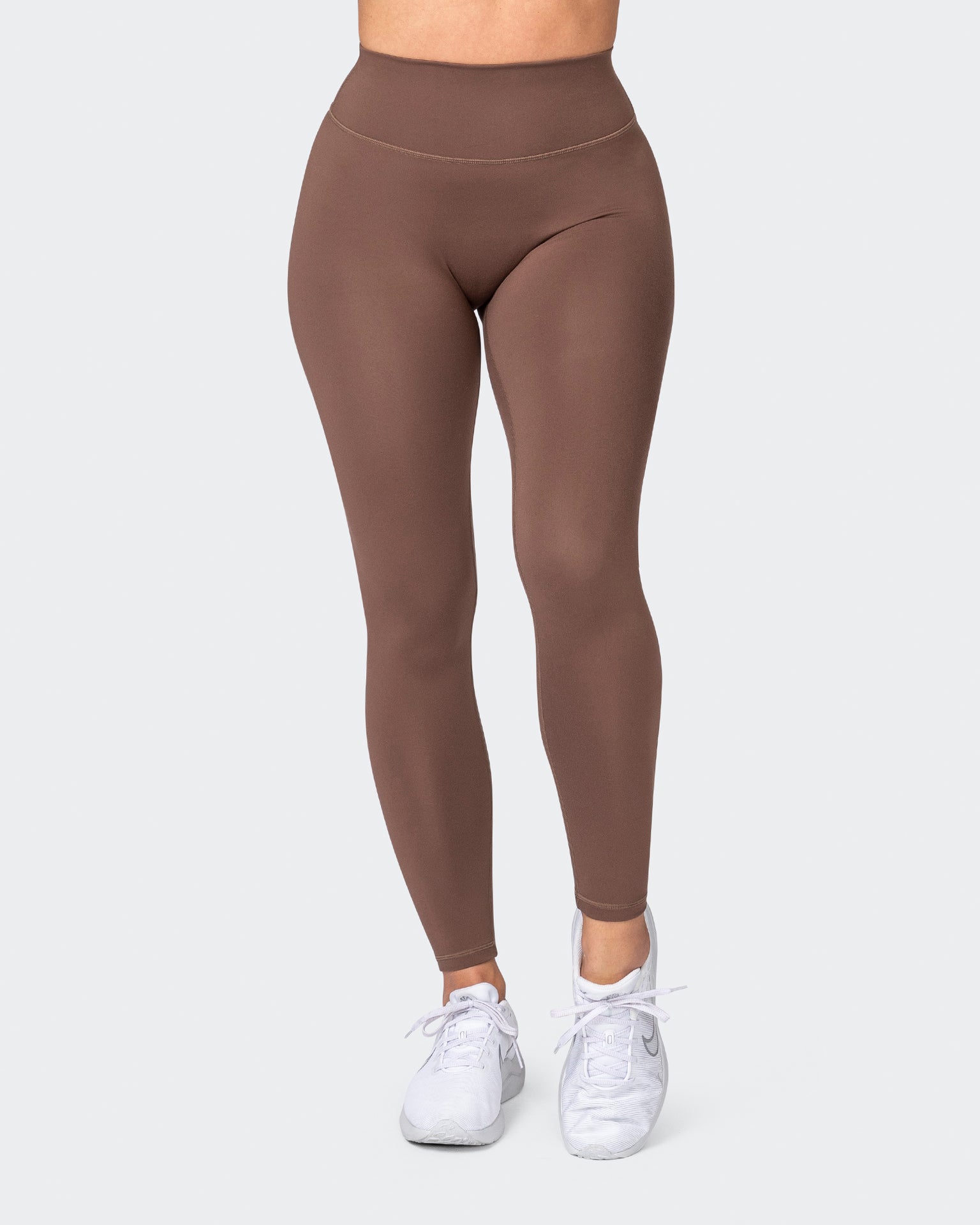 musclenation Gym Leggings Zero Rise Everyday Ankle Length Leggings - Fudge