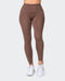 musclenation Gym Leggings Zero Rise Everyday Ankle Length Leggings - Fudge