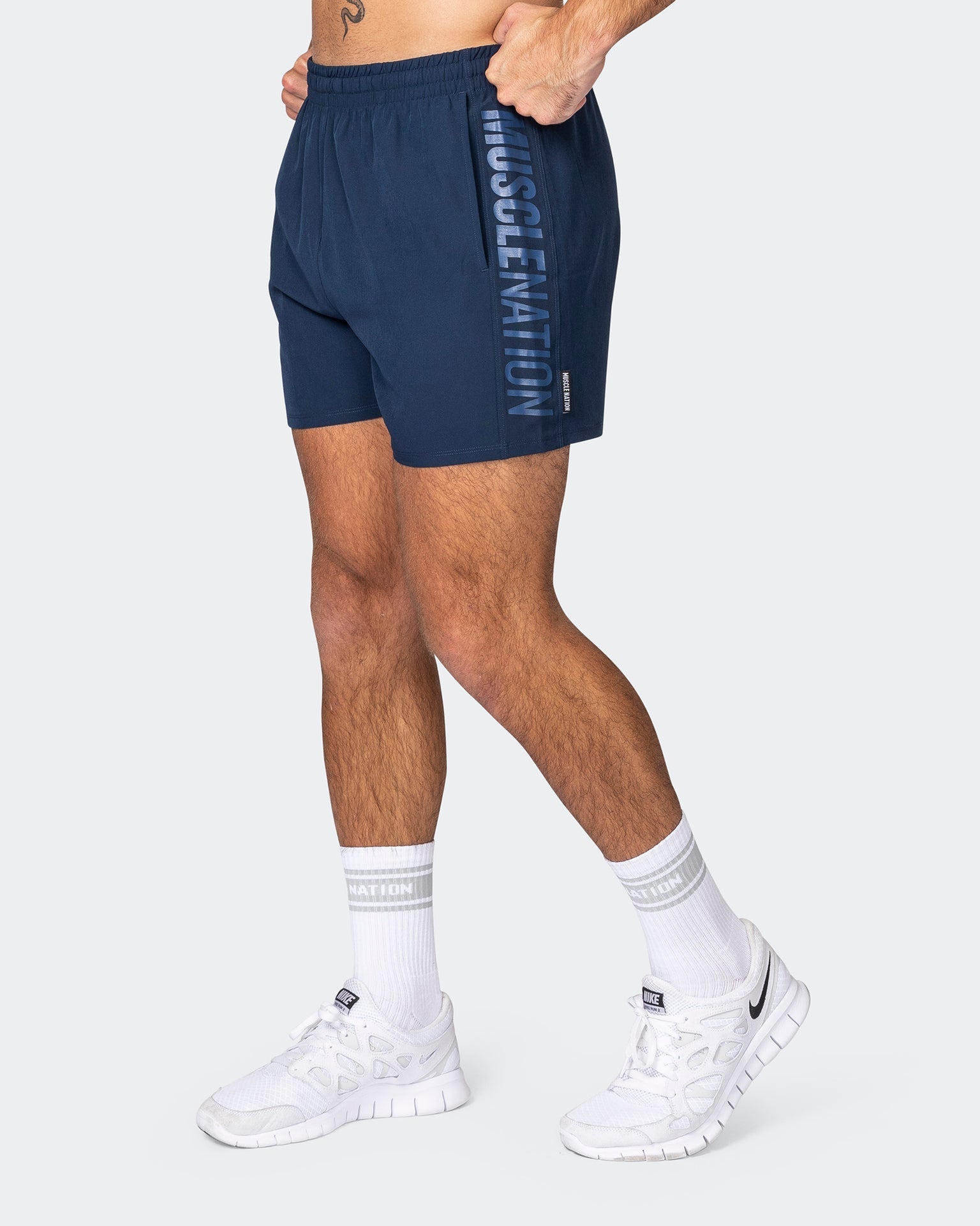 musclenation Gym Shorts Function 4" Shorts - Navy