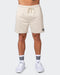 musclenation Gym Shorts Lay Up Shorts - Cream