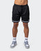 musclenation Gym Shorts Mens 5" Basketball Shorts - Black