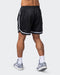 musclenation Gym Shorts Mens 5" Basketball Shorts - Black