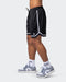 musclenation Gym Shorts Mens 5" Basketball Shorts - Black