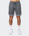 musclenation Gym Shorts Mens 8" Basketball Shorts - Tornado