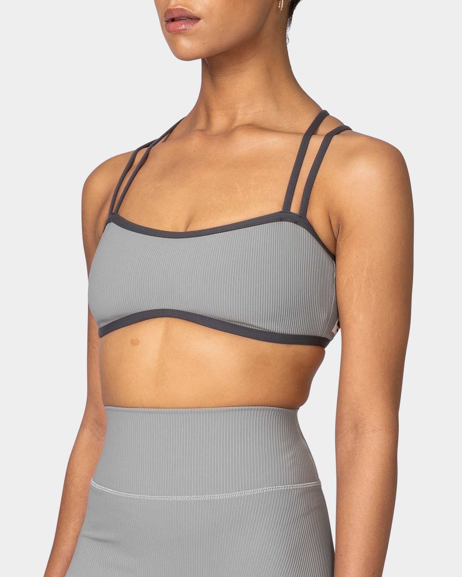 musclenation Sports Bras Curves Rib Bralette - Zinc