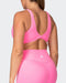 musclenation Sports Bras Demi Bralette - Shocking Pink
