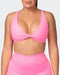 musclenation Sports Bras Demi Bralette - Shocking Pink