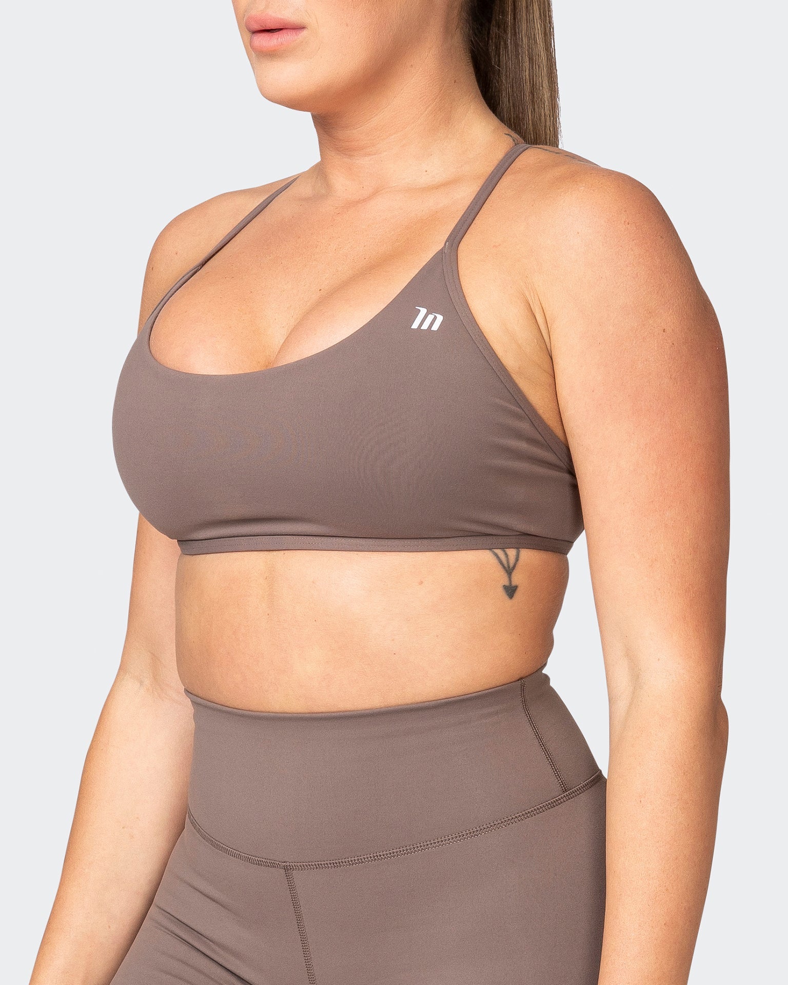 musclenation Sports Bras Essence Bralette - Taupe