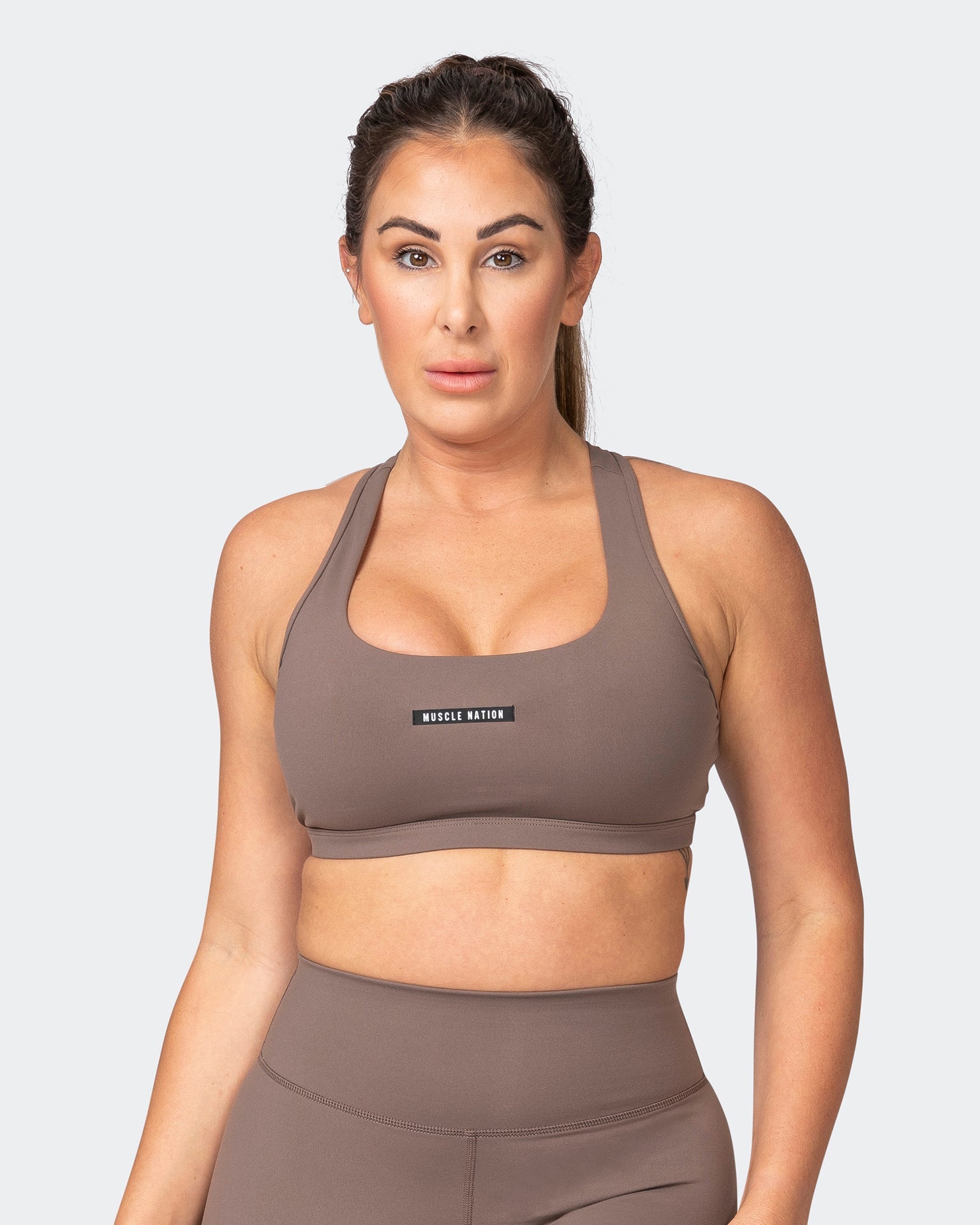 musclenation Sports Bras Flex Bra - Taupe