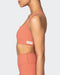 musclenation Sports Bras Twist Rib Bra - Burnt Sienna Everyday Support