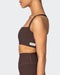 musclenation Sports Bras Twist Rib Bra - Cocoa Everyday Support