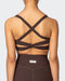 musclenation Sports Bras Twist Rib Bra - Cocoa Everyday Support