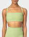 musclenation Sports Bras Twist Rib Bra - Matcha Everyday Support