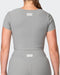 musclenation T-Shirts Rival Cropped Rib Top - Zinc