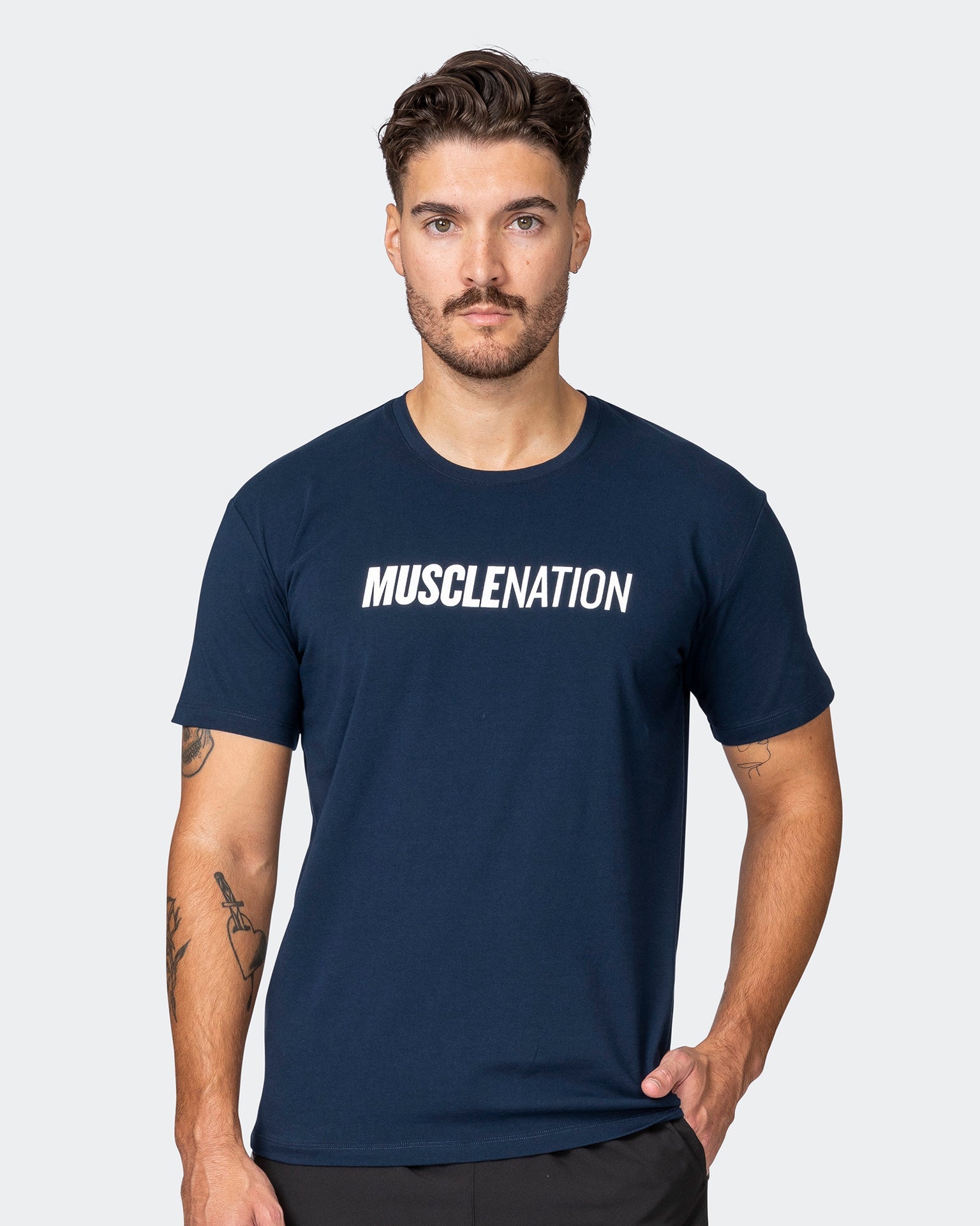 musclenation T-Shirts Strike Tee - Navy