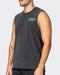 musclenation Tank Tops MN Graffiti Heavy Vintage Tank - Washed Black / Jade