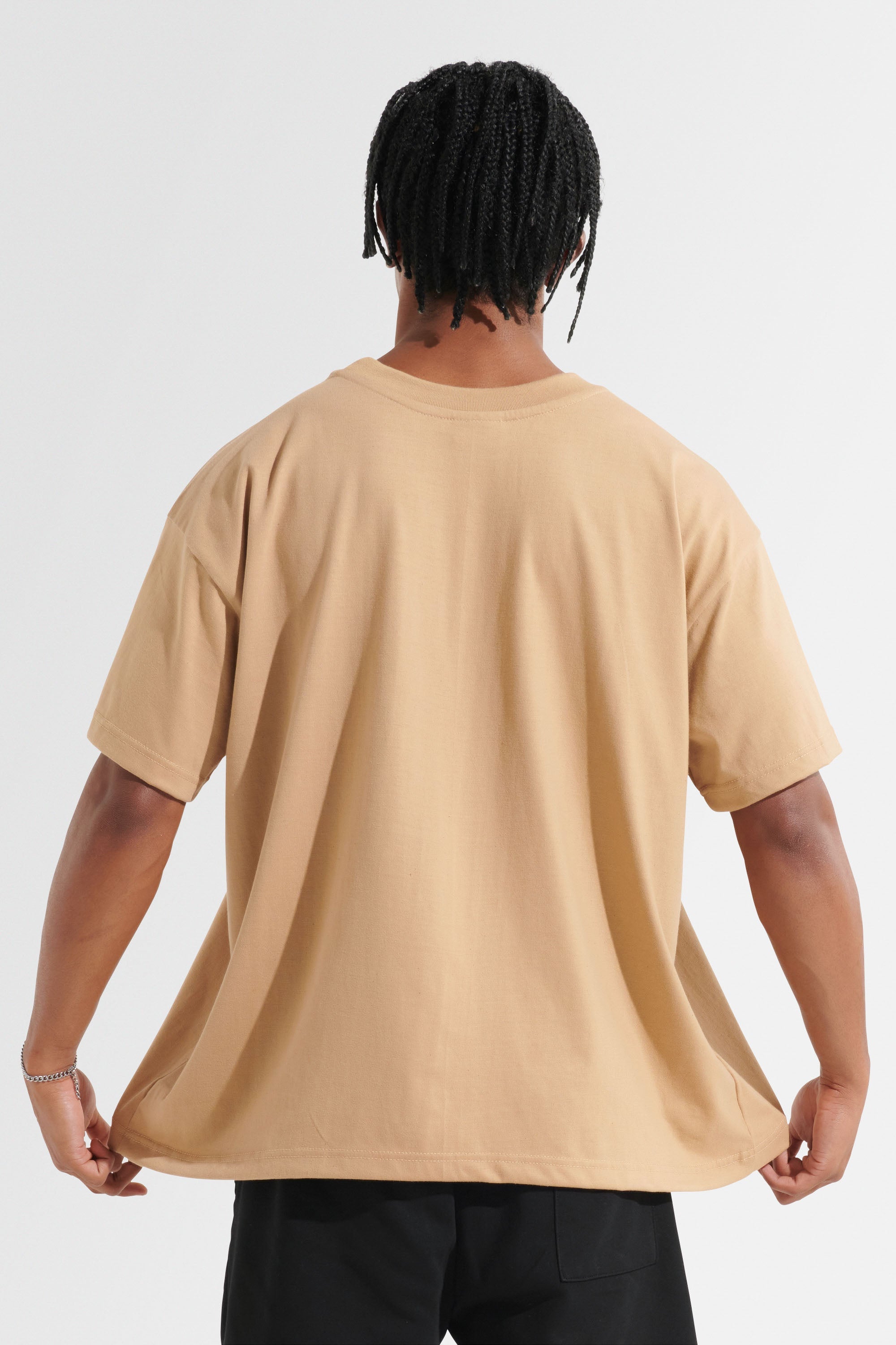 NEWTYPE Statement Oversized Tee - Beige