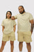 NowFLEX Shorts Basics Unisex Long Shorts - Beige