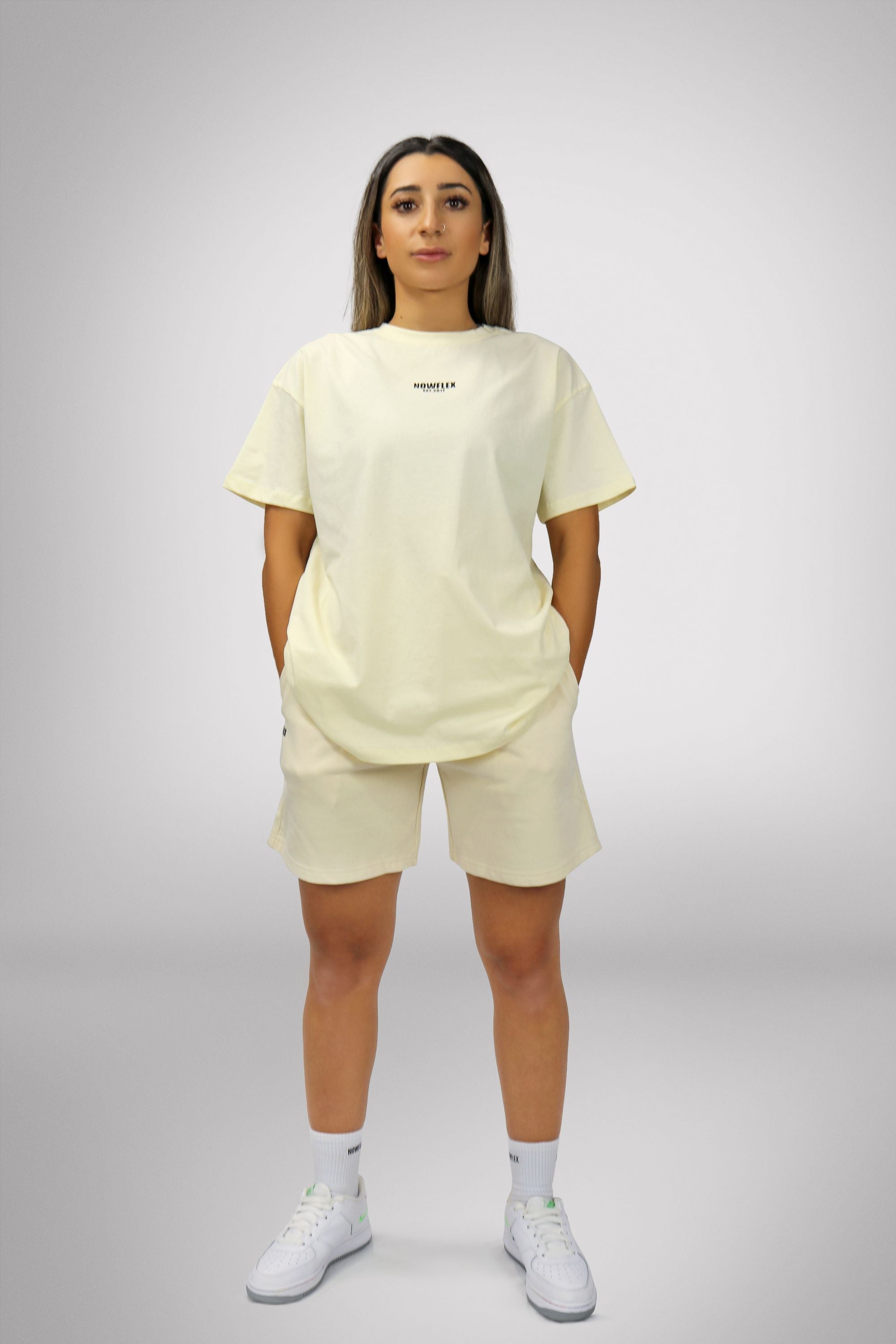 NowFLEX tshirt Basics Unisex Oversized T-Shirt - Buttercream