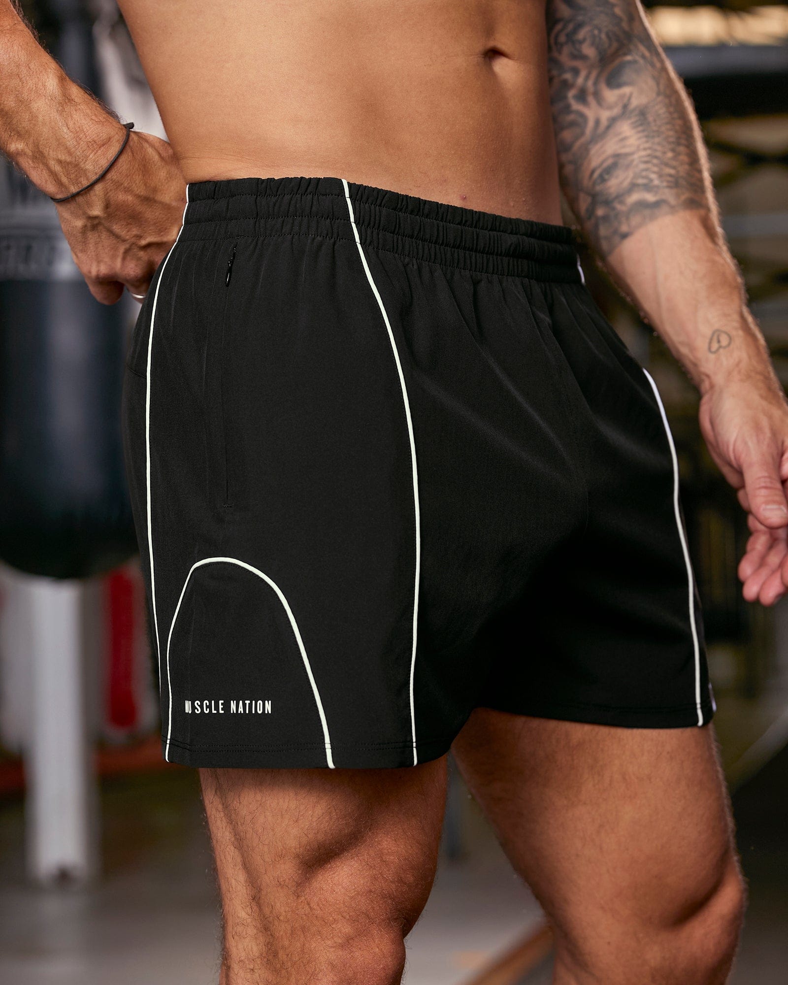 Muscle Nation Shorts Offside Training 3" Shorts - Black