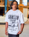 Push The Limits Oversized Tee White - Muscle Nation men's gym tee
