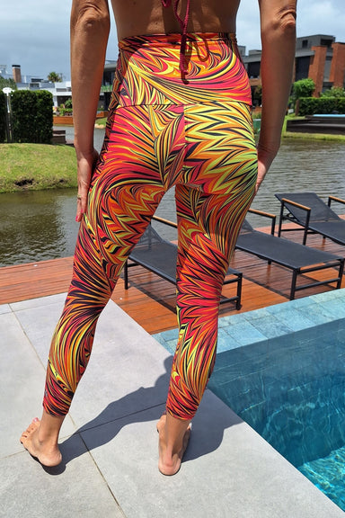 RF AQUAFIT Activewear High Waist 7/8 - Fireworks