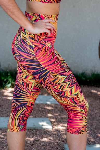 Lululemon striped capri leggings - Gem