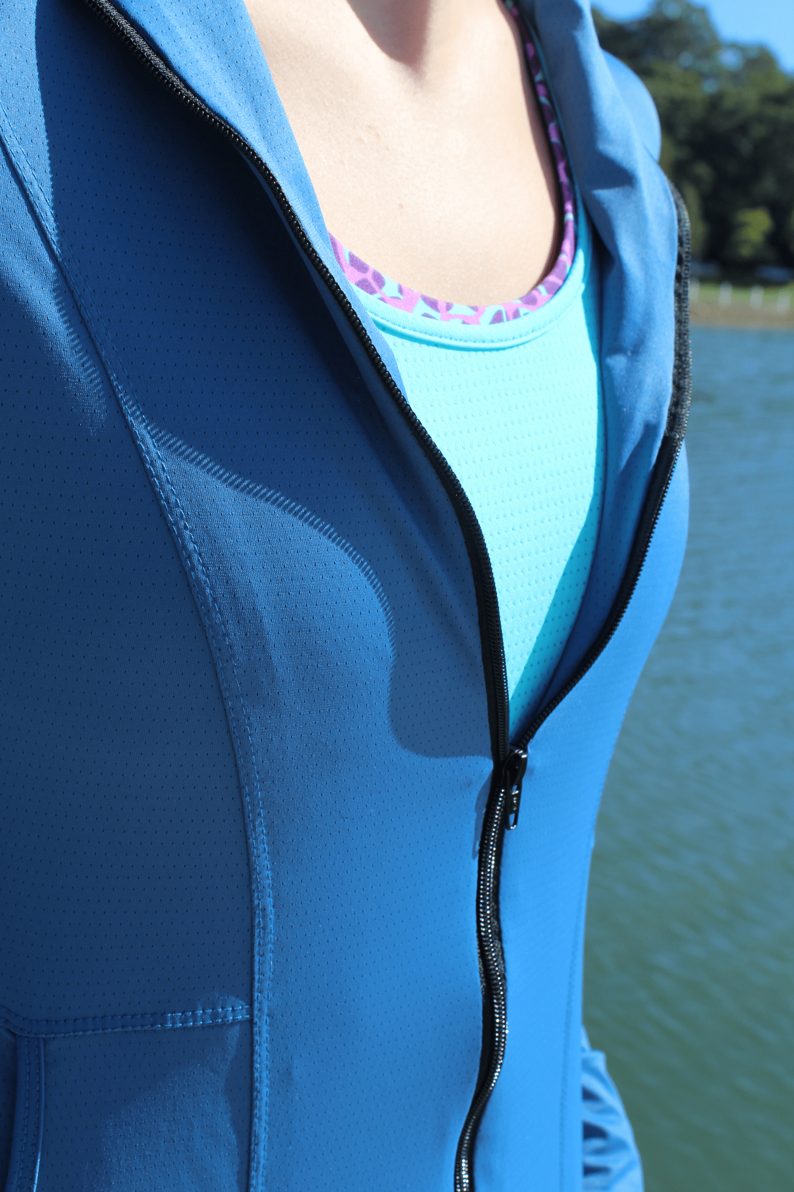 RF MESH Clothing Equal Zip Jacket - Deep Teal