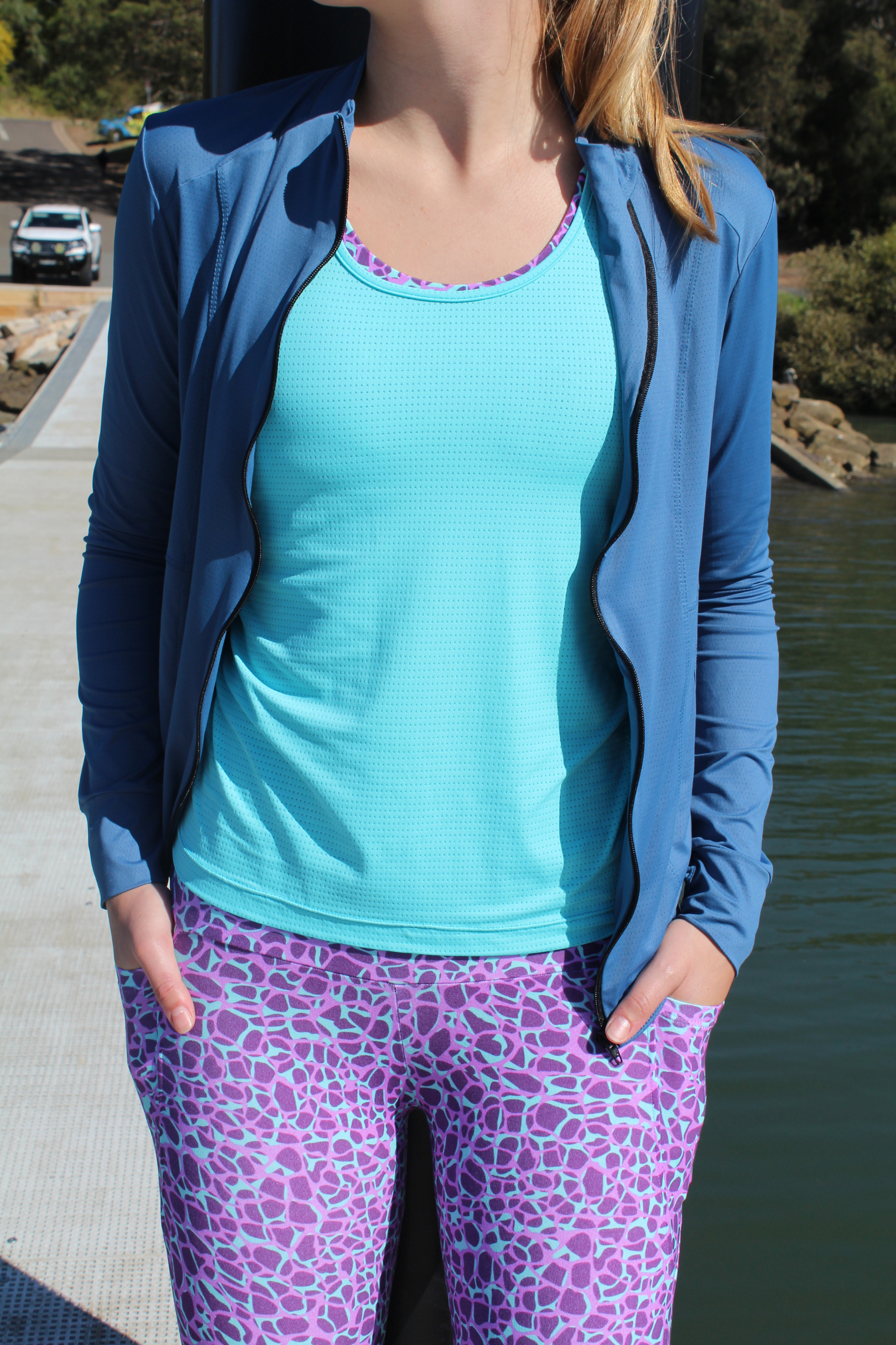 RF MESH Clothing Equal Zip Jacket - Deep Teal