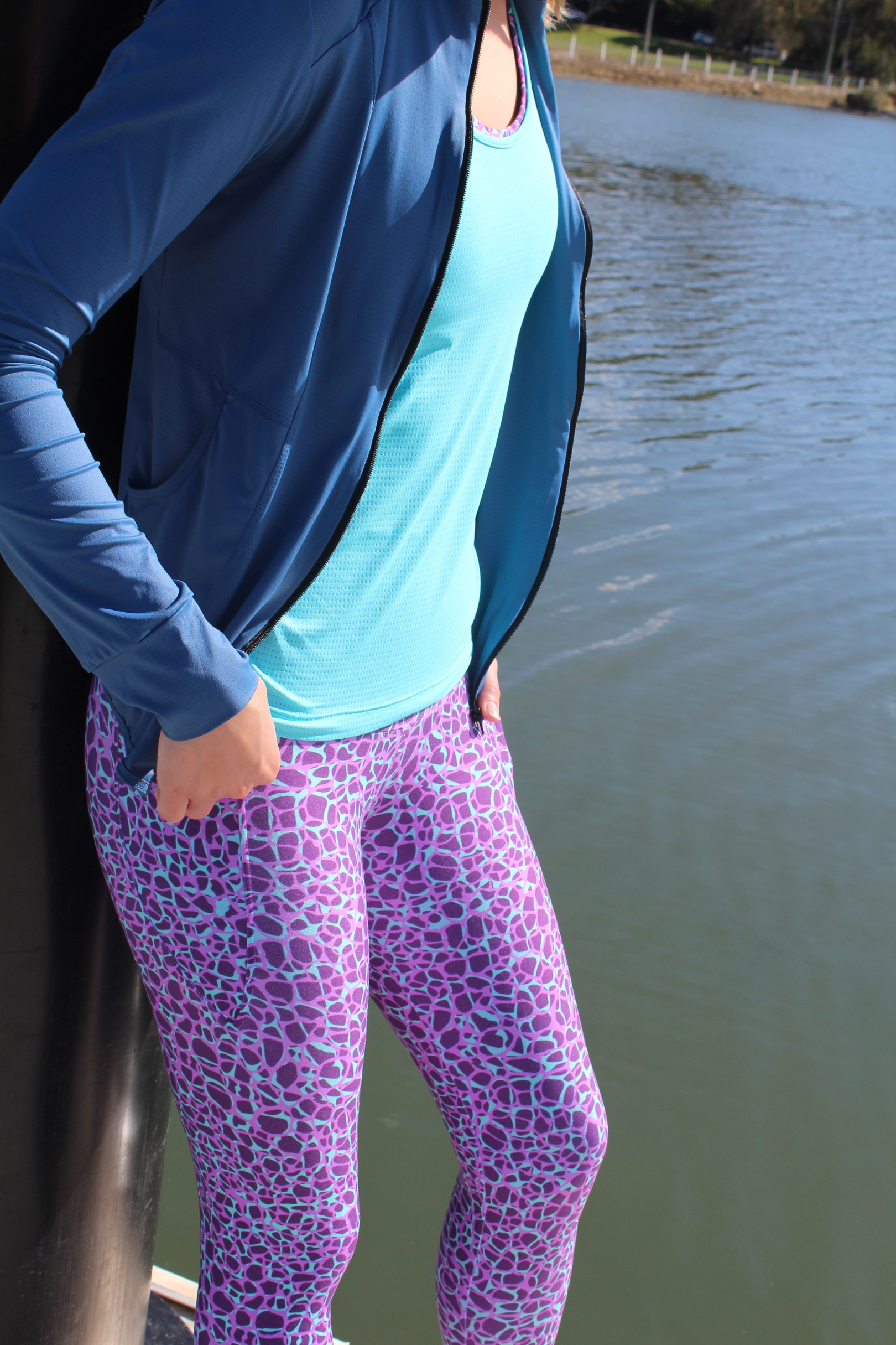 RF MESH Clothing Equal Zip Jacket - Deep Teal