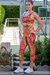 RunFaster Activewear High Waist 3/4 - Fireworks