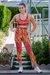 RunFaster Activewear High Waist 3/4 - Fireworks