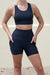 RunFaster Activewear Preorder - High Waist Mid Shorts - Black
