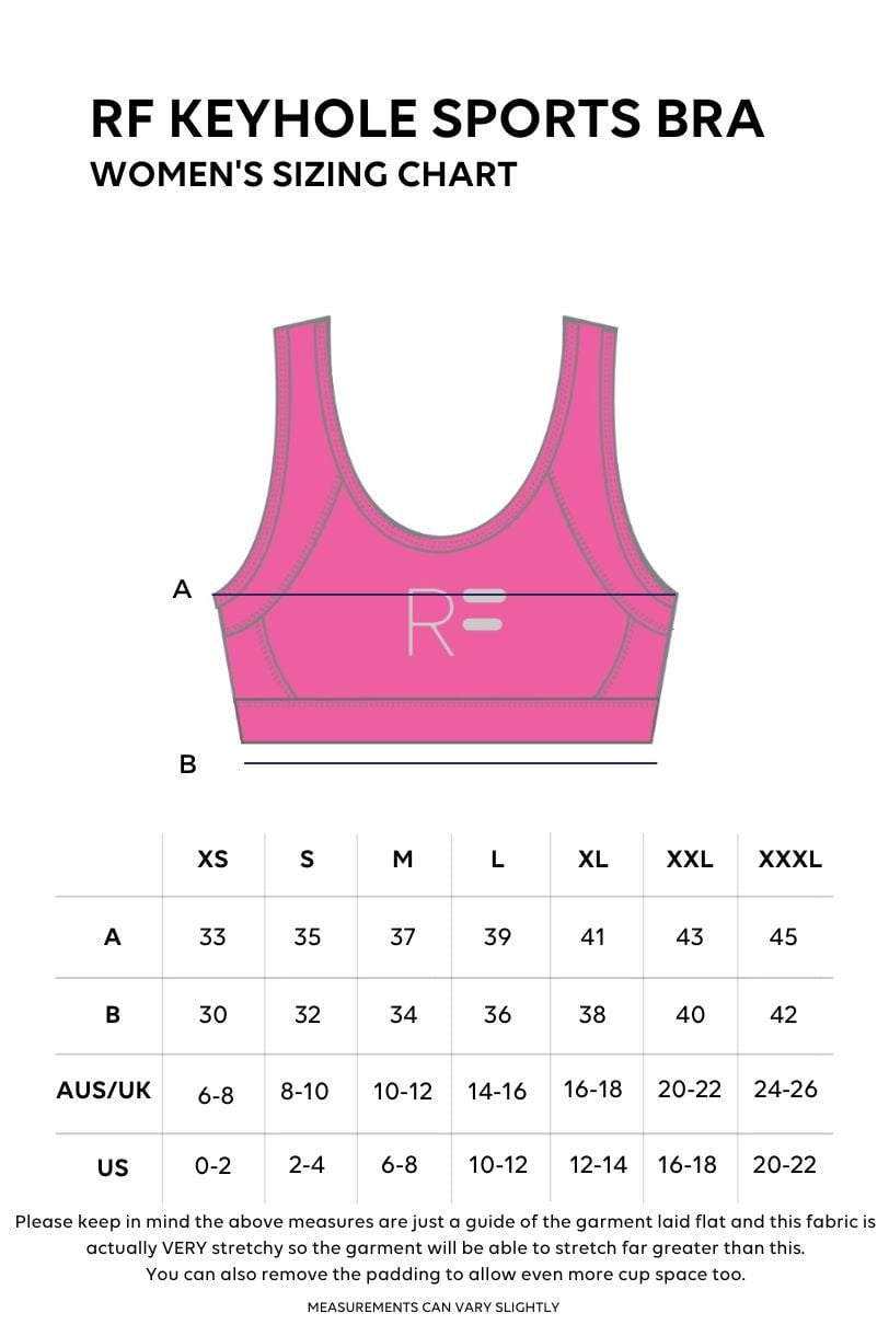 RunFaster Clothing Keyhole Sports Bra - Fireworks
