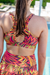 RunFaster Clothing Keyhole Sports Bra - Fireworks