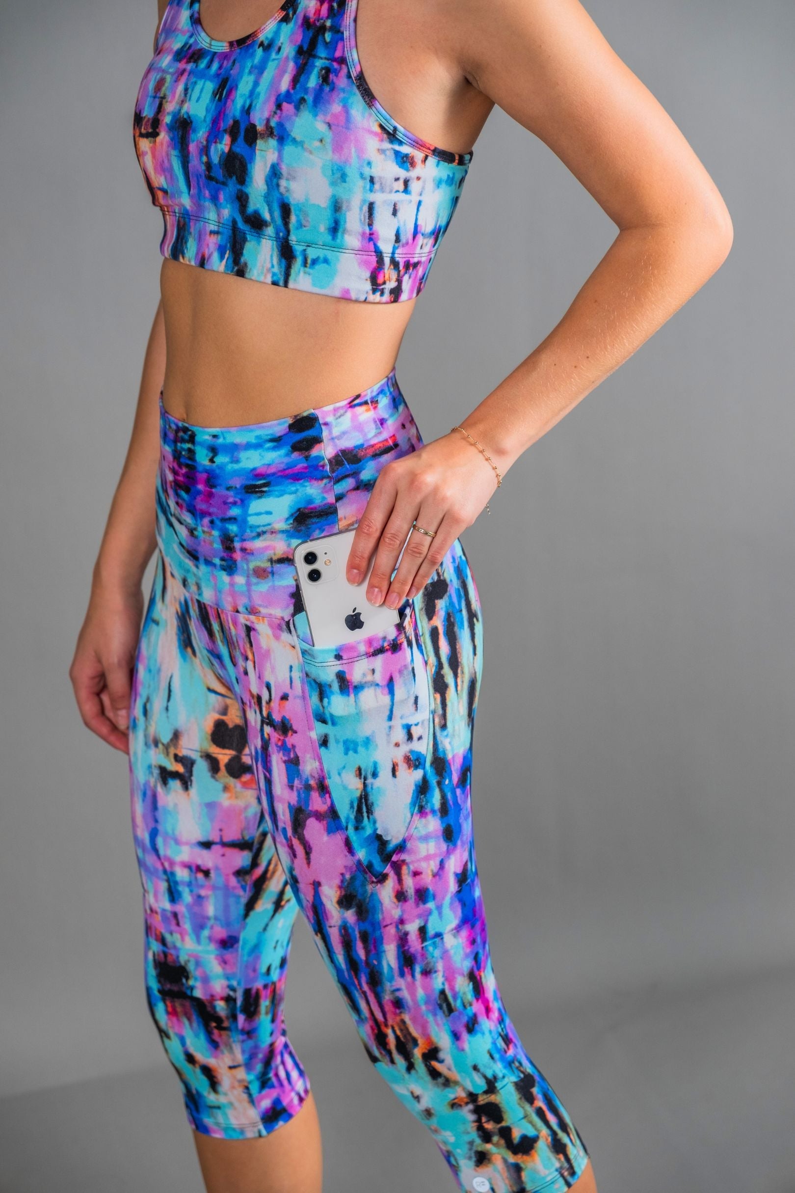 RunFaster Gym Leggings High Waist 5/8 - Abyss