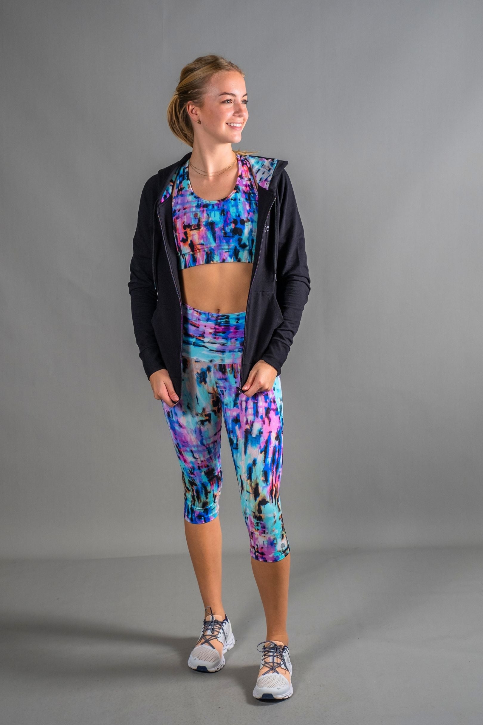 RunFaster Gym Leggings High Waist 5/8 - Abyss