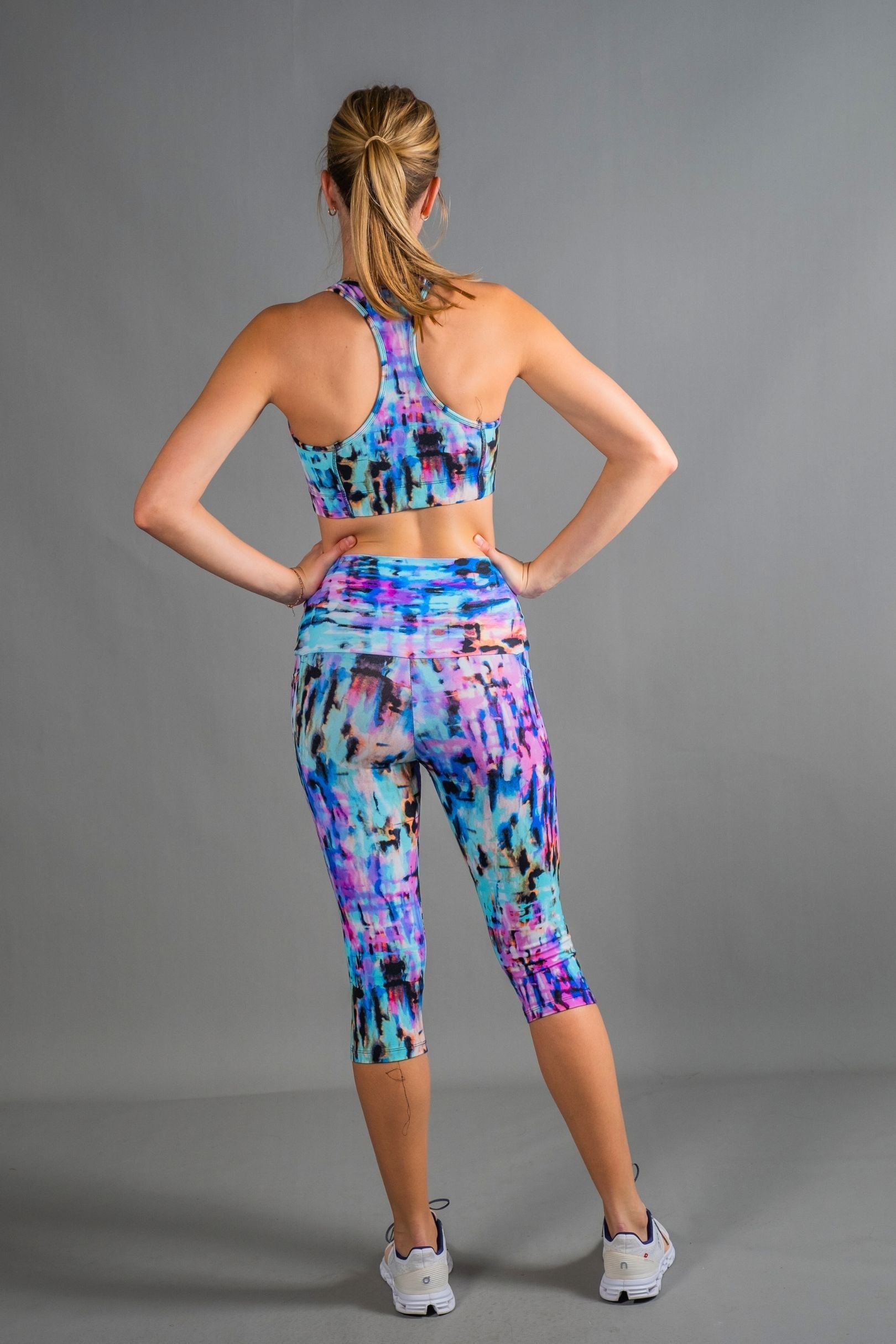 RunFaster Gym Leggings High Waist 5/8 - Abyss