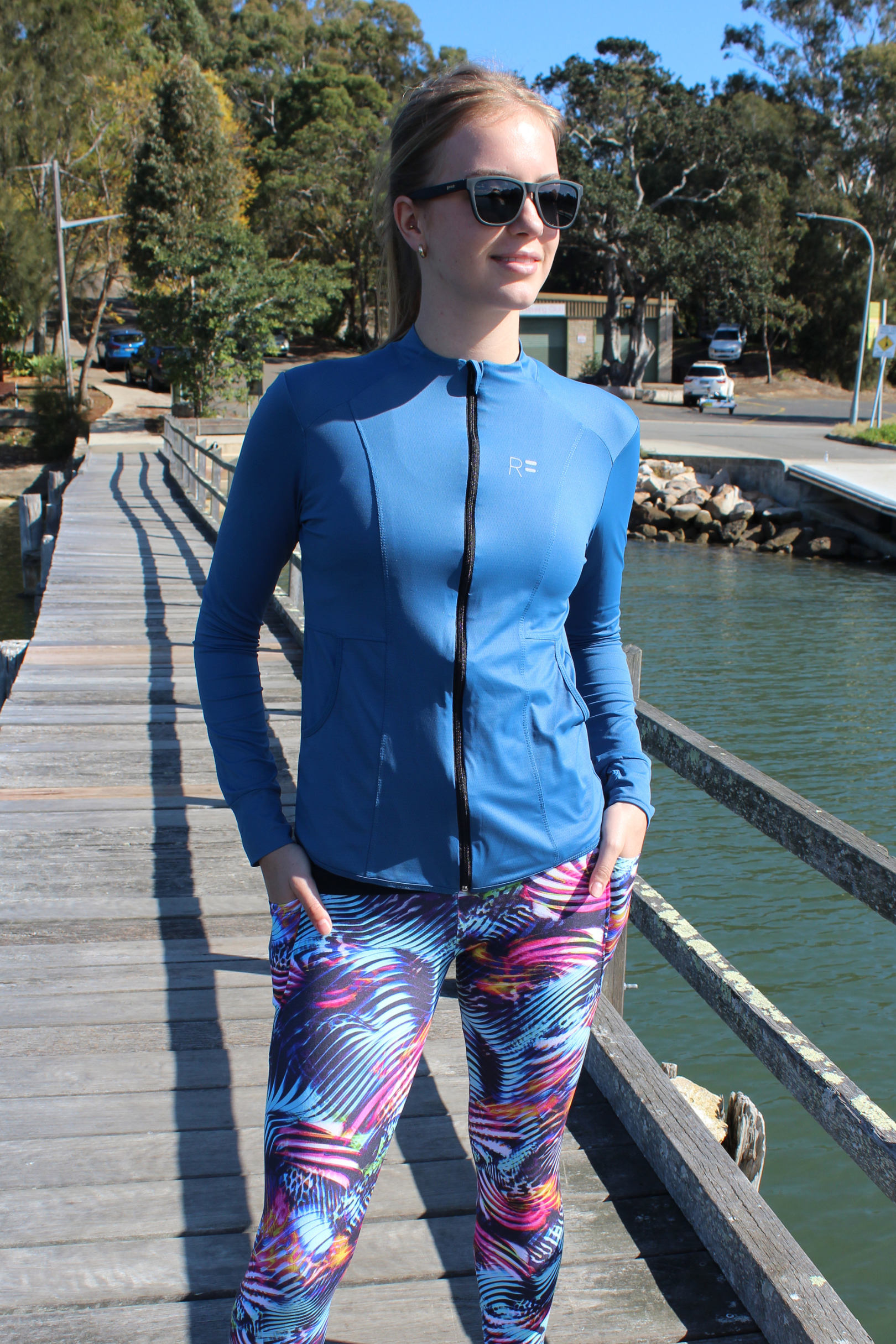 RunFaster Jackets Equal Zip Jacket - Deep Teal