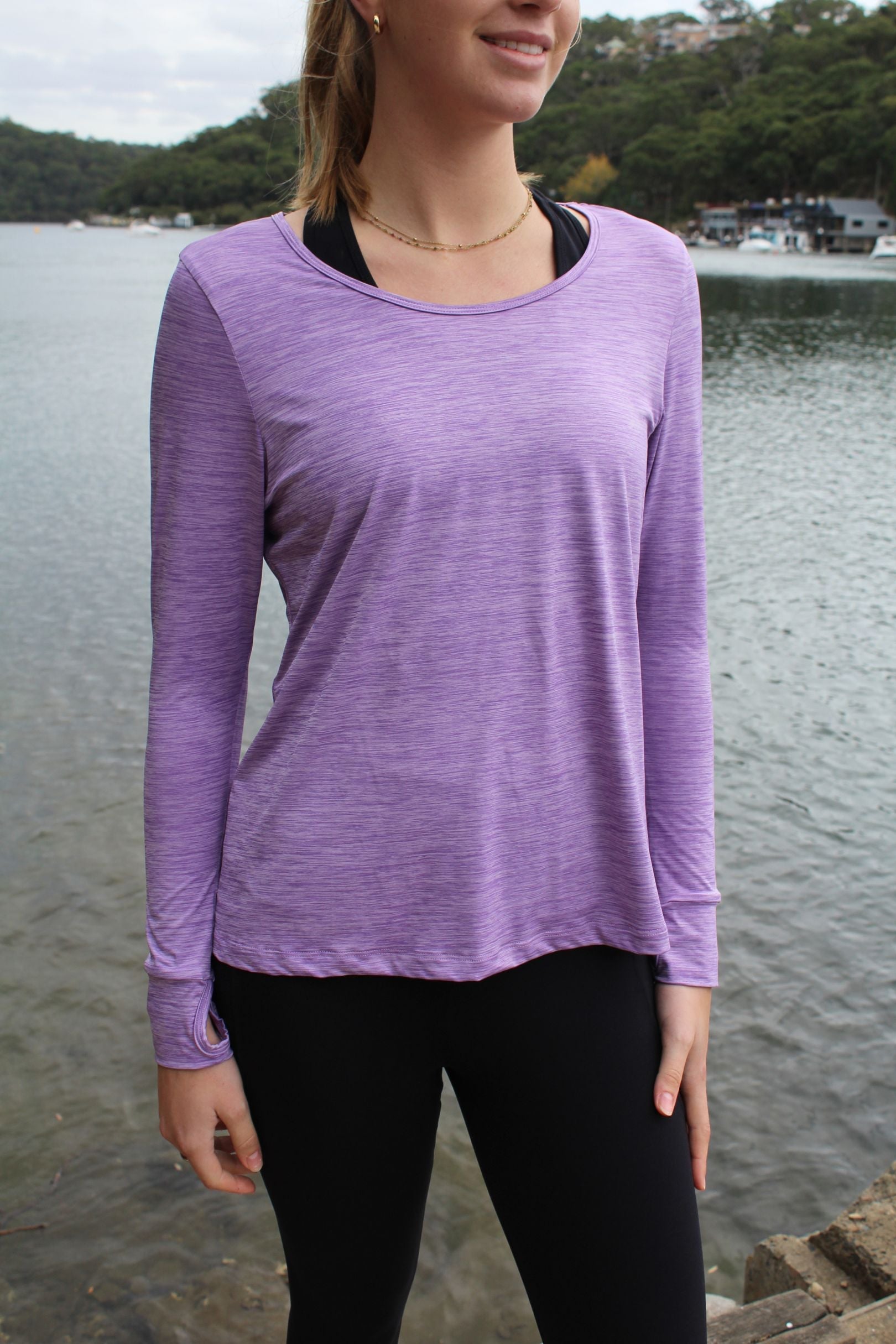 RunFaster T-Shirts Fortune Long Sleeve - Lilac