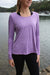 RunFaster T-Shirts Fortune Long Sleeve - Lilac