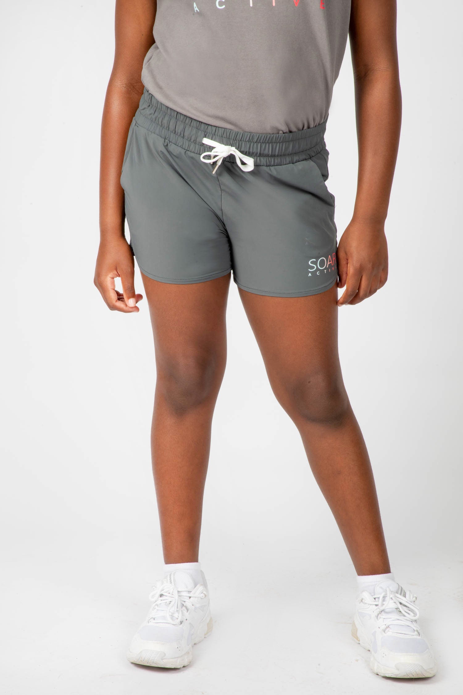 Soar Active Shorts XS / Charcoal Rise Run Short