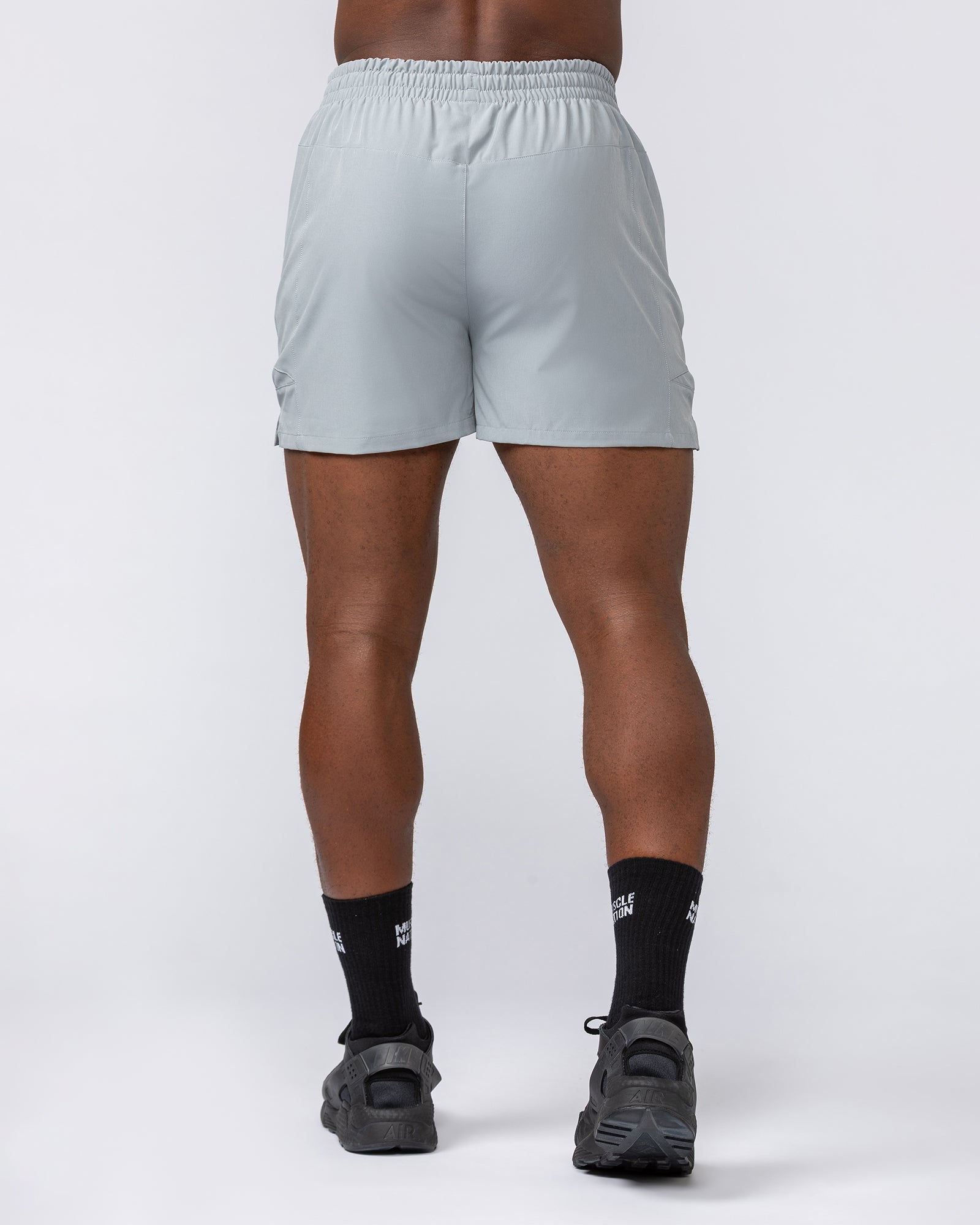 Streamline Training 3" Shorts Jet Grey - Muscle Nation men's gym shorts, view 5